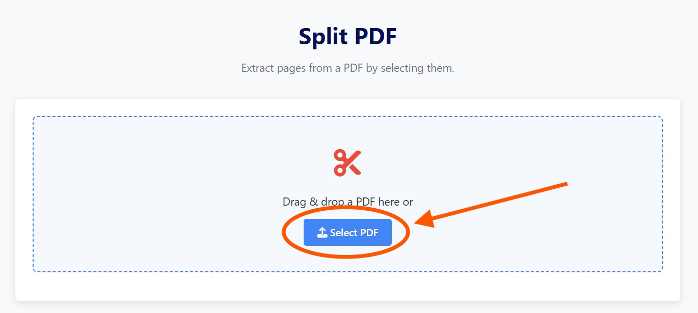 Upload a large PDF file